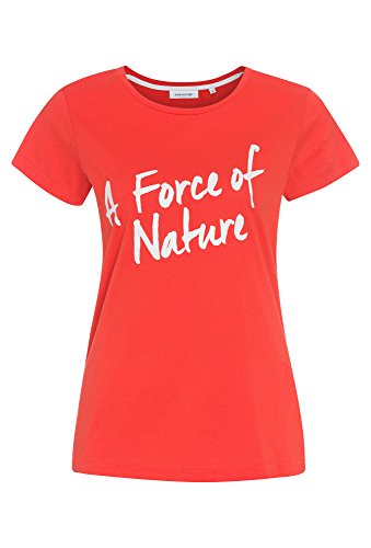 GREYSTONE - Camiseta - Manga Corta - para Mujer Rojo 36 (Talla del Fabricante: XS)