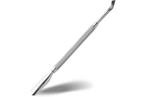 Rui Smiths Spingi cuticole professionale in Acciaio Inossidabile Ipoallergenico a Doppia Estremità - Stile n. 111