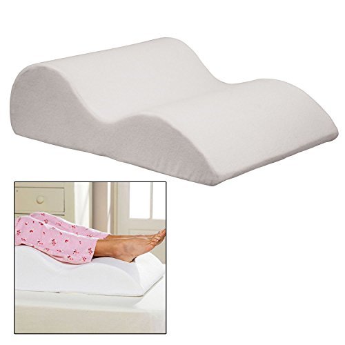 Top Home Solutions High Density Memory Foam Leg Foot Rest Raiser Support Pillow Cushion with Removable Cover