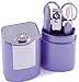5 Piece Manicure Set With Swarovski Elements in Case - Lilac