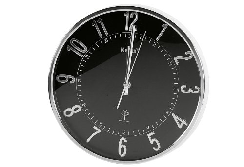 Preisvergleich Produktbild Funk-Wanduhr Metall 30cm