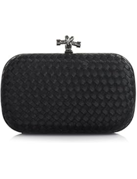 Audixius Elegant Damen Geflochten Retro Bankett Clutches In Einfarbig