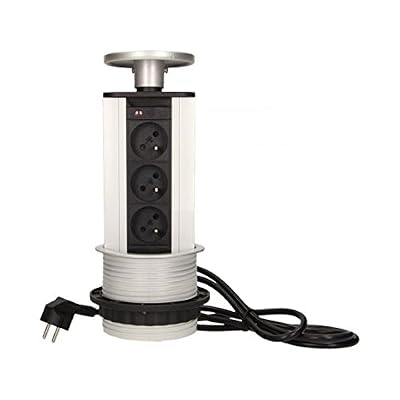 Orno Bloc escamotable en Inox 3 prises 230V - Orno