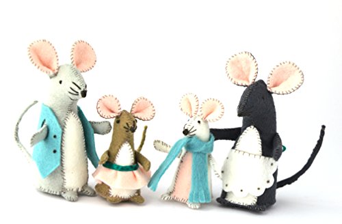 Corinne Lapierre Näh-Set, Filz, Maus-Familie