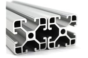 FULLERKREG Profilé d’entretoise en aluminium de 40 x 40 mm, rainure de 8 mm, découpe de 600 mm, 1 pièce