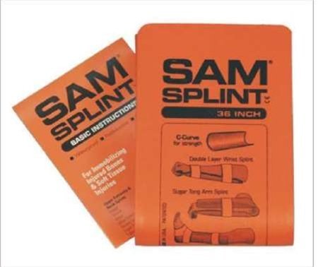 SAM Splint 36 Orange & Blue- Flat from Rescue Essentials by SAM Medical