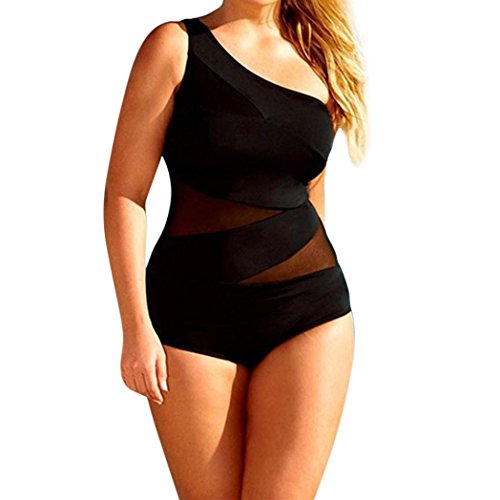 Preisvergleich Produktbild Damen Bademode DOLDOA Mädchen Sommer Elegant One-Piece Reizvoller Einfarbig Bodysuit Monokini Bodycon Jumpsuit Strand Schwimmen Badeanzüge Swimwear Swimsuit Badebekleidung Schwimmanzug Tankinis Bikinis Badeanzug Beachwear Overalls Oversize (EU:42, Schwarz)