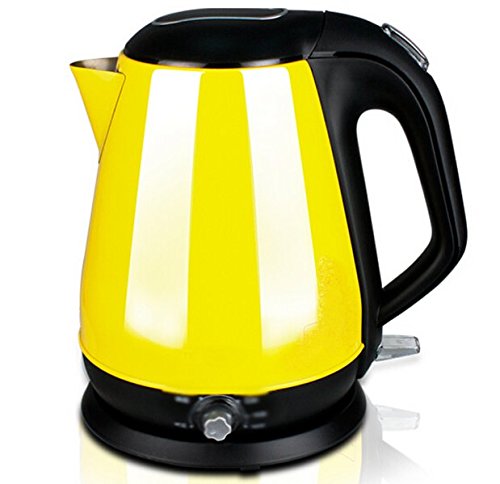 Electric kettle Home automatic power off fast heating kettle (1.5L Yellow)