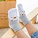 Produktbild Yuwooben Gearbeitete 1 Paar Kinder Fünf Finger Socken Super Süß Dünn Netz Kinder Split Zehensocken Baumwolle Kurz Sports Sweat Jungen Mädchen - White-M, M