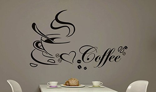 Lumanuby Wandtattoos Küche Kaffee Wandsticker Wandaufkleber Abnehmbare für Esszimmer Café Und Restaurant - 4
