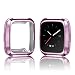 Produktbild Altsommer Multi Farben Schutz für Fitbit Versa Smart Watch Weiches TPU Galvanisiert Alles inklusive Hülle, Ultra-dünne Schutzhülle Bunten Abdeckungs Oberteil Hülse Damen Herren (Lila)