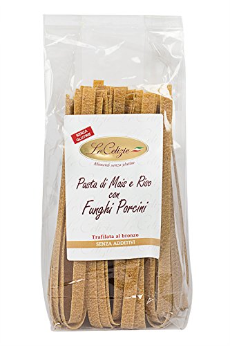 Le Celizie Pappardelle di Mais e Riso con Funghi Porcini, Pacco da 250 gr, Senza glutine