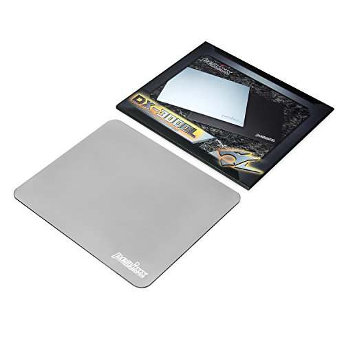 Perixx DX-3000LA  Alfombrilla Para Raton de Aluminio Gaming - 320x270x2mm Tama  o - Base de goma antideslizante - Especial tratada textural con chorro de arena para control preciso - Plata