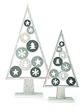 weihnachtsdekoration holz bauanleitung Süße Muster im Inneren des Tannenbaums