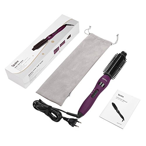 Spaire Stylingbürsten Elektrische Ionisch Nylon Borsten 4 in 1 Lockenbürste Anti – Verbrühen Keramische Haarbürsten Temperaturregelung und Schnelle Heizung (Lila) - 7