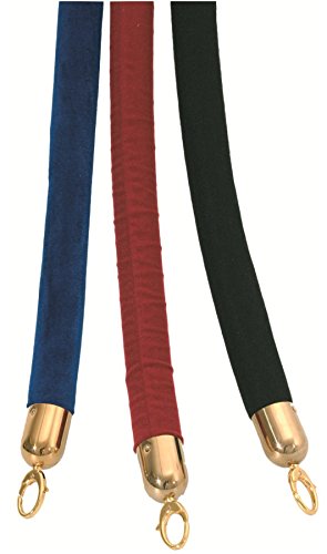 Titanium Gold Absperrband Absperrungsseil Absperrpfosten Seil Zugseil 1,5 Meter zur Absperrung in schwarz - 2
