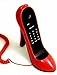 Produktbild High Heel Telefon Stöckelschuh Pumps Absatzschuh - Rot