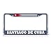 Produktbild qidushop Kuba Santiago de Cuba Schwere Funny Nummernschild Bilderrahmen Auto Tag Halterung für Herren