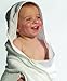 TowelsRus Personalised baby's name on our Soft Hooded Cotton Baby Wrap Towel in White 100% Cotton, 76cm x 76cm embroidered for you