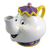 100% auténtico Beauty and the Beast Mrs. Potts 48 oz Ceramic Tetera