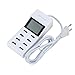 Produktbild Wokee USB Ladegerät 8 Multi-Port-Desktop40W Ladeadapter Wandladegerät Ladestation LCD Fast Travel Ladegerät für iPhone 8/7/6 / 6S / Plus iPad Air / Mini / Pro Samsung Smartphone Tablet und mehrere Geräte für Handys Smartphone Tablets Bluetooth Geräte Mp3 und weitere,