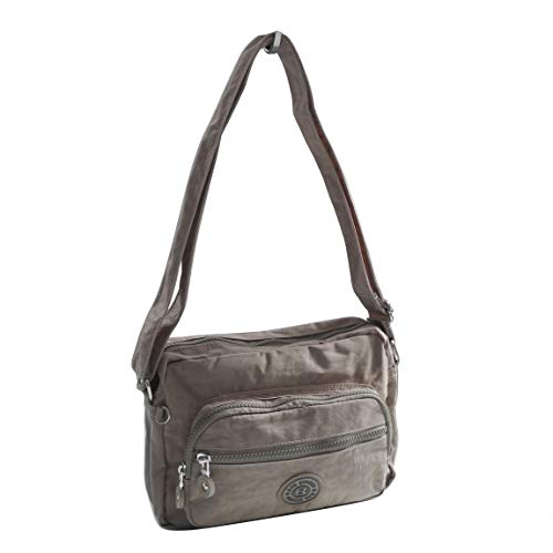 Bag Street -präsentiert von ZMOKA® - Bolso bandolera  unisex, gris (Marrón) - 0