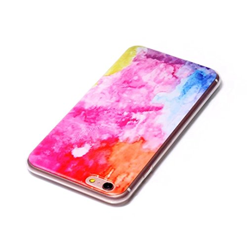 iPhone 6 / 6S Case hülle wallet detachable case DaYanGeGe Weiches Silikon TPU Elastisches Weichschaliges Weiches Textur Ultra-dünnes Gehäuse, Anti-dropping Kratzfestes Allround-Schutz Kleines frisches Muster Kreative Mode–bunt - 3