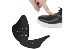 GENERIC Large Black Comfortable Shoe Crease Protectors, Toe Guard, Toe Box Inserts, Air Force 1 Sneaker Anti-Wrinkle Guards, EVA Material