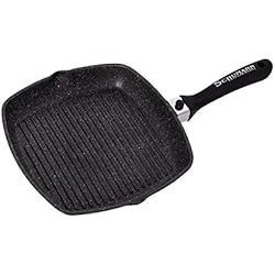 SCHUMANN PROFESSIONNEL SGR2302800 Poêles Grill moove Noir, Fonte d'Aluminium/Revêtement, 28 cm