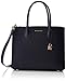 Produktbild Michael Kors Damen Mercer Large Pebbled Leather Accordion Tote, Blau (Admiral), 10.2x19x21.6 cm