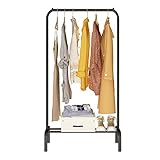 Aufbewahrungslösungen: geräumiges Gestell für die Organisation Ihrer Alltagskleidung oder saisonalen Outfits; Seitenleisten zum Aufhängen von Accessoires wie Hüten, Schals.