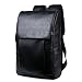 Produktbild BAOSHA BP-25 Kunstleder PU Leder Vintage Unisex School Student Laptop 15.6" Rucksack Wanderrucksack Hiking Backpack Damen Herren Schultertasche Rucksack Für Camping Reise Geeignet Schwarz