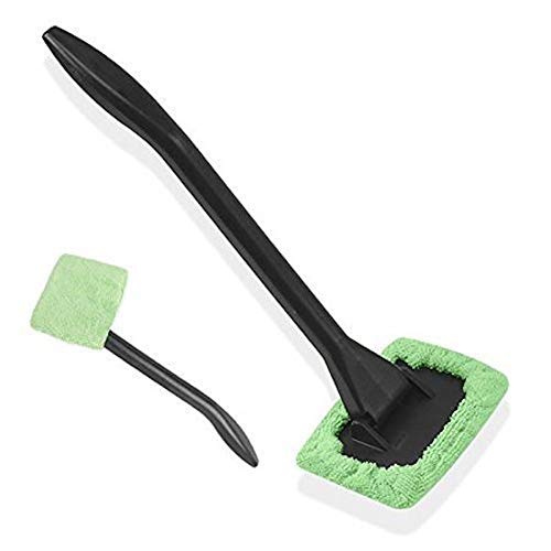 2 Windshield Clean Car Glass Cleaner Wiper Handle Wand Microfiber Cloth Auto New by Kole Imports