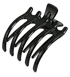 Kobwa(TM) Women Girls Acylic Non Slip Grip Hair Claw Clip with Kobwa's Keyring