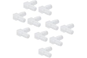 10 St 90 Graders Plast Armbågsslang L Passning Hulling Union Adapter (8mm)