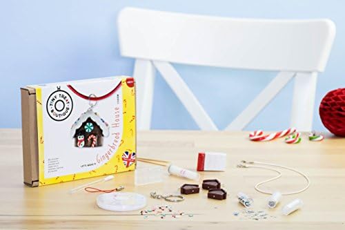 Gingerbread House Jewellery Craft Kit. Kids Jewellery Kit. Creative Gifts