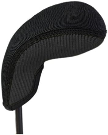 STEALTH Club Covers 18210 No Print Generic for W-SW-PW Golf Club Head Cover, Black Solid
