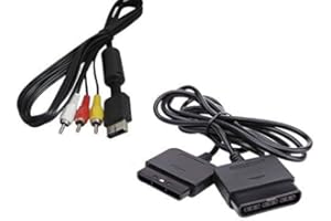 DARLINGTON & Sohns Kabel Set für Playstation 2 PS1 PS2 TV Kabel und Verlängerungskabel Controller Verlängerung Extansion Gamepad