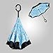 Produktbild Liuyu · Outdoor-Zuhause Reverse Umbrella Bilayer Männer und Frauen Große Lange Griff Durchmesser 106cm (Farbe : Blau)