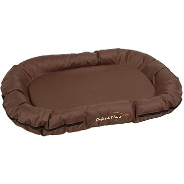 Ultra Luxe Lounger Hundebett Größe L – Mit Abnehmbarem Kissen, Aus Recyceltem Poly-Tweed, Anthrazit