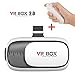 Price comparison product image VR Box 2.0 Headset Universal 3D Virtual Reality Glasses + Bluetooth Remote For iPhone 7 6 5, Galaxy S7 S6 S5 and Other 3.5"-6.0" Mobiles
