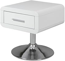 AC Design Furniture 0000047909 Josefine Chevet MDF Blanc 40 x 40 x 45 cm