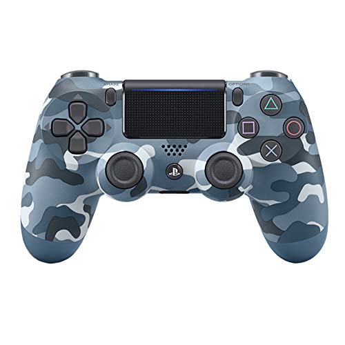 Preisvergleich Produktbild RQINW Gaming Controller Wireless Bluetooth Gamepad, LED beleuchtet, USB-Aufladung, Vibrationsfeedback, Gaming Controller für PS4 (Camouflage Blue)