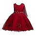 Produktbild Kind Mädchen Spitze Bowknot Elegant Prinzessin Wedding Pageant Geburtstag Party Kleid Kleidung Heligen Blumensmädchenkleid Festliches Mädchen Kleid Kleider Hochzeit Ballkleid Brautjungfern Kleidung