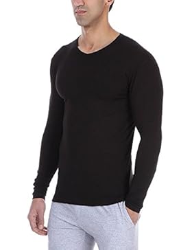 Solo® Herren Unterhemd mit V- Ausschnitt. Cotton Stretch- Komfortable Herren Unterhemd, Warm, Wich, Langärmiges...