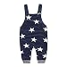Koly Newborn Baby Boys Pants Sets Stripe T-shirt Tops + Bib Pants Set Overall Outfits