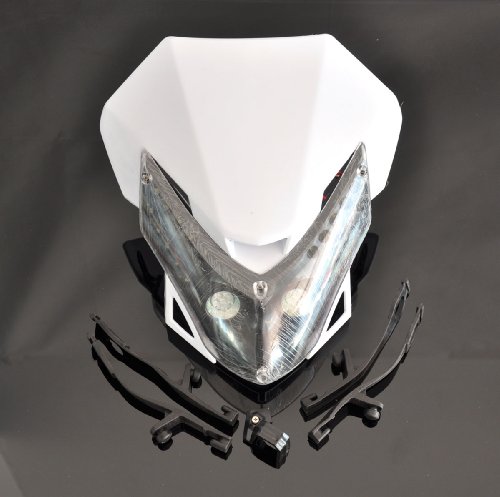 Preisvergleich Produktbild Weiß Street Fighter Universal-Fahrrad-Motorrad Dirt Bike Vision-LED-Scheinwerfer