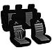 Produktbild Universal Auto Sitzbezug Sitzbezüge Schonbezüge Sport Serie schwarz / Grau AS7265
