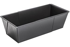 Zenker 6516 Moule à cake extensible, moule à cake, moule extensible, moule à gâteau, Acier, Noir, 20-35 x 11,5 x 7 cm, Centre