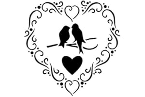 CFSUPPLIES Stencil A5 in stile shabby chic, francese, per mobili, tessuto, vetro, in Mylar riutilizzabile (110)